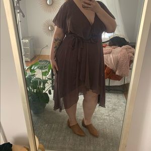 Dusty Plum Wrap dress